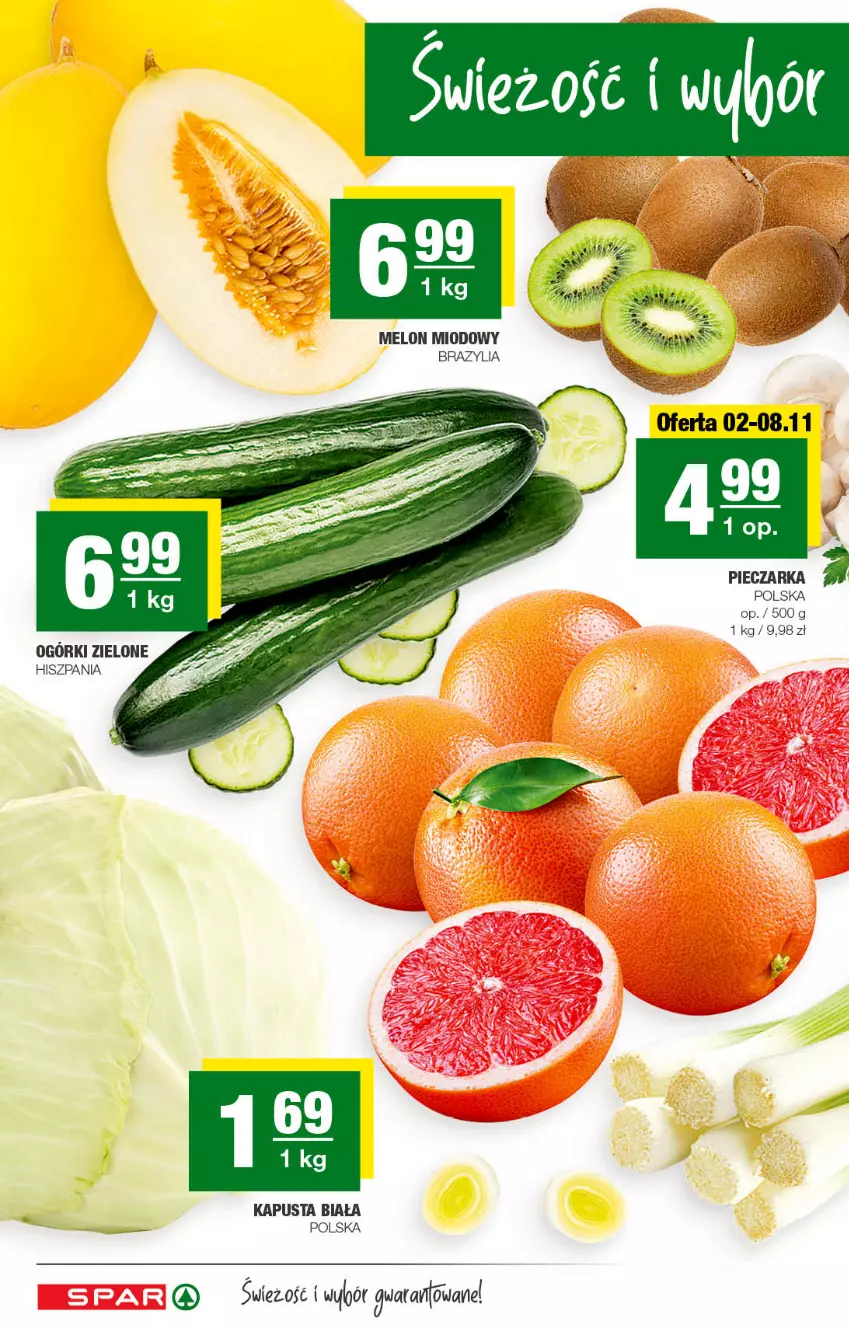 Gazetka promocyjna Spar - Spar - ważna 30.10 do 09.11.2022 - strona 4 - produkty: Melon, Piec, Pieczarka