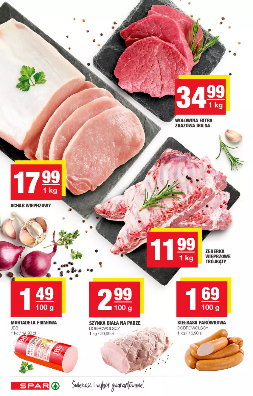 Gazetka promocyjna Spar - Spar - ważna 30.10 do 09.11.2022 - strona 6 - produkty: Kiełbasa, Schab wieprzowy, Szynka, Szynka biała, Wołowina