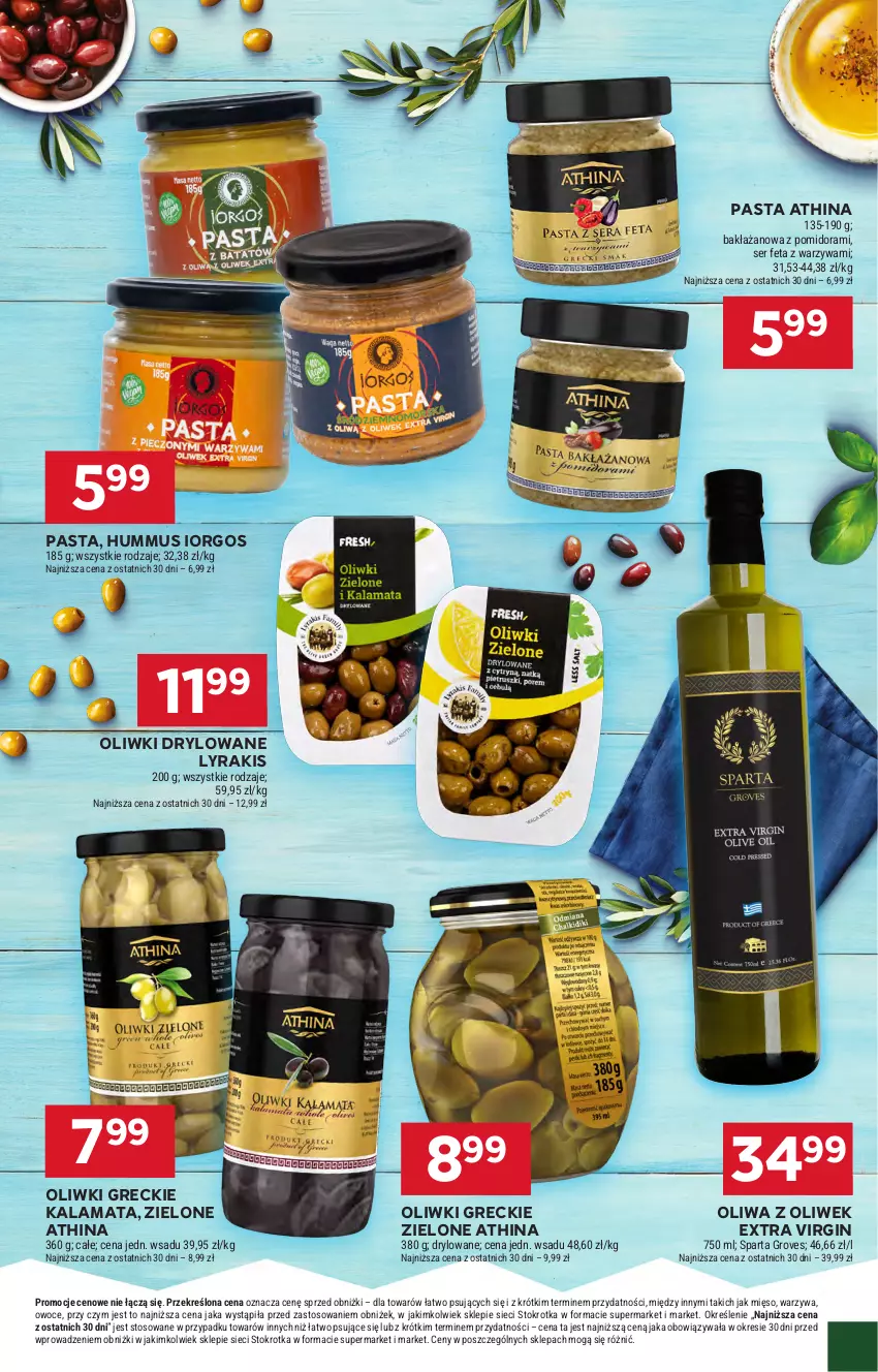 Gazetka promocyjna Stokrotka - Market - ważna 22.05 do 28.05.2025 - strona 9 - produkty: Feta, Gin, Hummus, Mięso, Mus, Oliwa z oliwek, Oliwki, Owoce, Ser, Warzywa