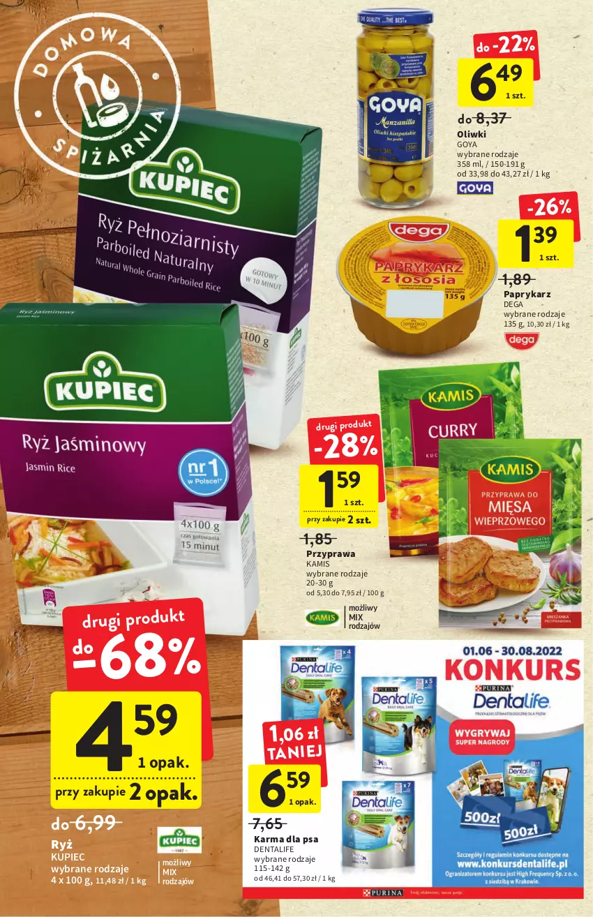 Gazetka promocyjna Intermarche - ważna 07.07 do 13.07.2022 - strona 30 - produkty: Dega, Kamis, Kupiec, Oliwki, Papryka, Paprykarz, Piec, Ryż