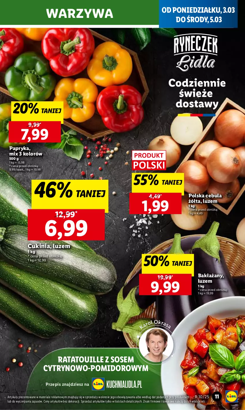 Gazetka promocyjna Lidl - GAZETKA - ważna 03.03 do 05.03.2025 - strona 15 - produkty: Cebula, Papryka, Sos, Warzywa