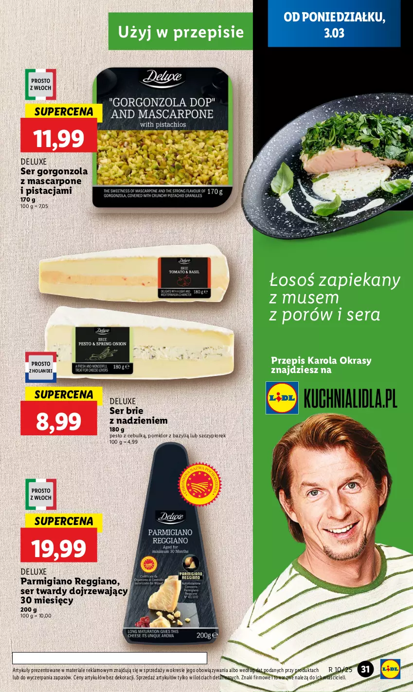 Gazetka promocyjna Lidl - GAZETKA - ważna 03.03 do 05.03.2025 - strona 37 - produkty: Bazyl, Brie, Gorgonzola, Mascarpone, Mus, Pesto, Por, Ser