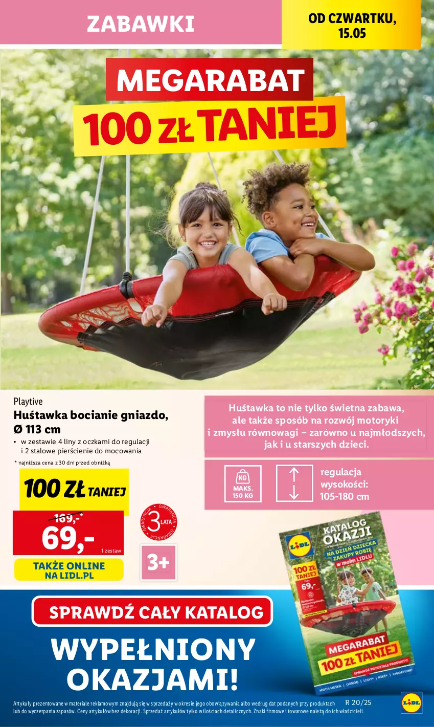 Gazetka promocyjna Lidl - GAZETKA - ważna 15.05 do 17.05.2025 - strona 15 - produkty: Dzieci, Huśtawka, Sok, Wagi
