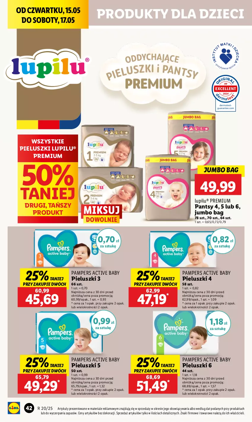 Gazetka promocyjna Lidl - GAZETKA - ważna 15.05 do 17.05.2025 - strona 48 - produkty: Dzieci, O Bag, Pampers