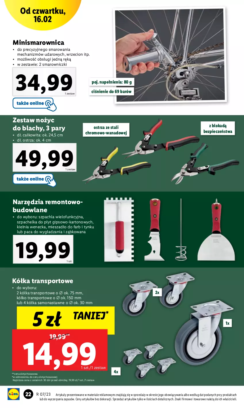 Gazetka promocyjna Lidl - GAZETKA - ważna 13.02 do 18.02.2023 - strona 24 - produkty: Fa, Mieszadło, Noż, Piec, Por, Sport, Tran, Zestaw narzędzi