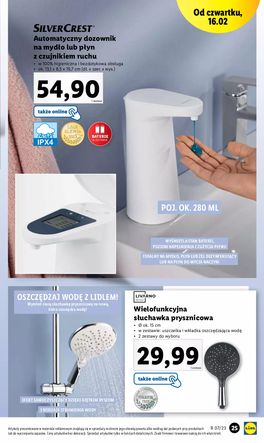 Gazetka promocyjna Lidl - GAZETKA - ważna 13.02 do 18.02.2023 - strona 27 - produkty: Do mycia naczyń, Dozownik, Mydło, Płyn do mycia, Płyn do mycia naczyń, Rum, Słuchawka prysznicowa