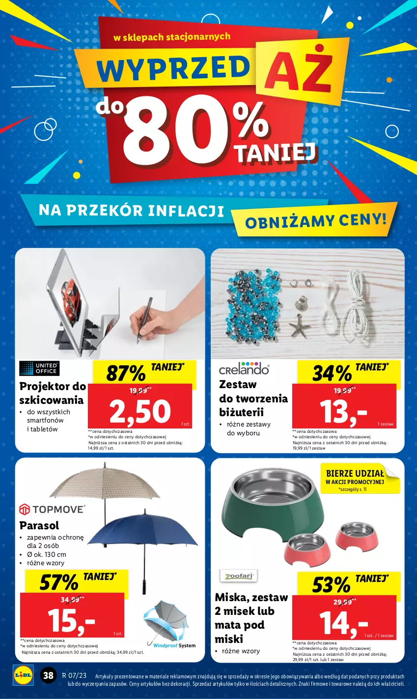 Gazetka promocyjna Lidl - GAZETKA - ważna 13.02 do 18.02.2023 - strona 40 - produkty: Miska, Parasol, Smartfon, Tablet