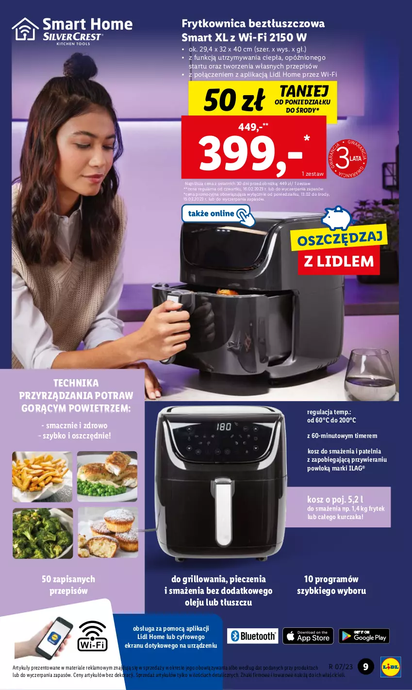 Gazetka promocyjna Lidl - GAZETKA - ważna 13.02 do 18.02.2023 - strona 9 - produkty: Gra, Grill, Kosz, Kurczak, Olej, Patelnia, Piec