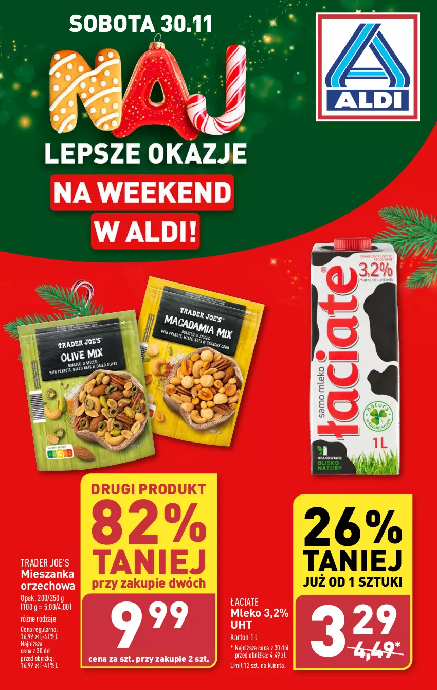 Gazetka promocyjna Aldi - Pełna oferta - ważna 25.11 do 30.11.2024 - strona 29 - produkty: Mieszanka orzechowa, Mleko