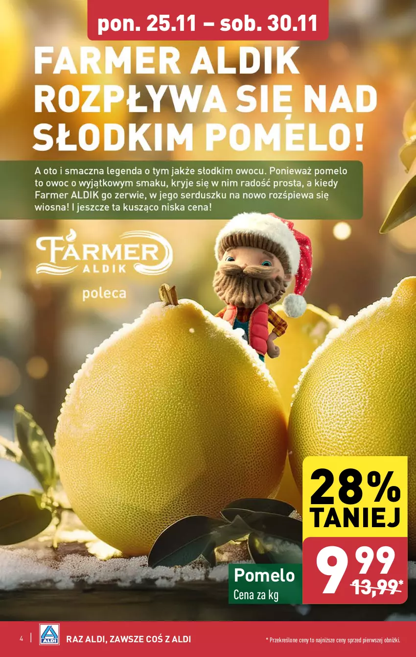 Gazetka promocyjna Aldi - Pełna oferta - ważna 25.11 do 30.11.2024 - strona 4 - produkty: Pomelo