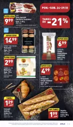 Gazetka promocyjna Aldi - Pełny katalog - Gazetka - ważna od 29.10 do 29.10.2022 - strona 21 - produkty: Makaron, Ser, Chrupki chlebowe, Rust, Czosnek, Chałwa, Kawa, Croissant, Chrupki, Bagietka, Deser, Chleb, Pomidory