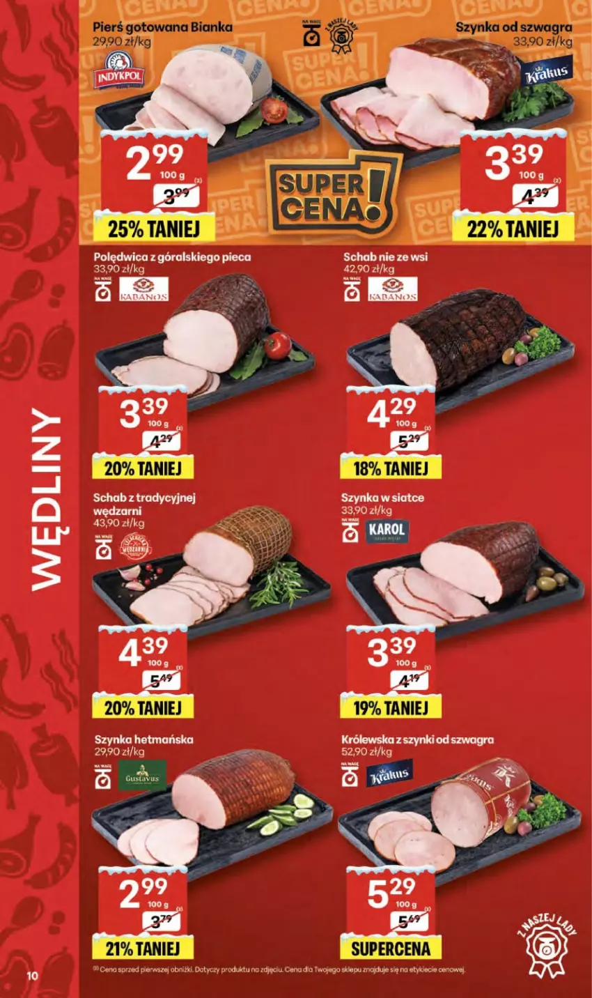 Gazetka promocyjna Delikatesy Centrum - Franczyza DC51 Czwartek - ważna 18.12 do 23.12.2025 - strona 10 - produkty: Bianka, Gra, Szynka