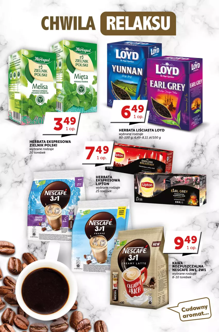 Gazetka promocyjna Groszek - ważna 01.06 do 13.06.2023 - strona 20 - produkty: Earl Grey, Fa, Herbata, Kawa, Lipton, Loyd