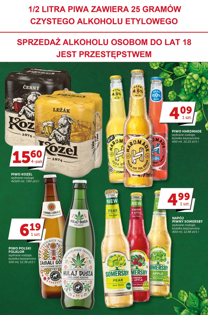 Gazetka promocyjna Groszek - ważna 01.06 do 13.06.2023 - strona 28 - produkty: Fa, Gra, Kozel, Napój, Piwa, Piwo, Somersby