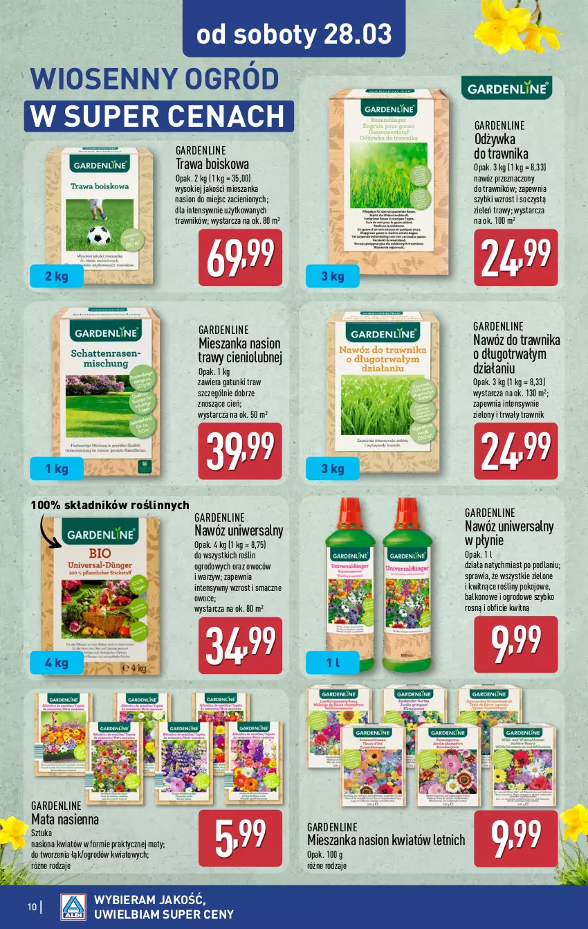 Gazetka promocyjna Aldi - Artykuły przemysłowe i tekstylia - ważna 25.03 do 28.03.2026 - strona 10 - produkty: Cień, Nawóz, Odżywka, Ogród, Owoce, Sok