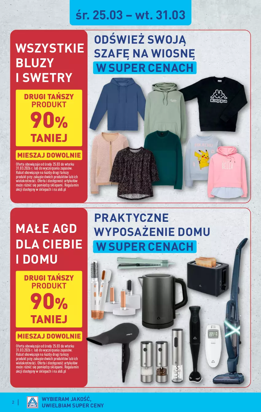 Gazetka promocyjna Aldi - Artykuły przemysłowe i tekstylia - ważna 25.03 do 28.03.2026 - strona 2
