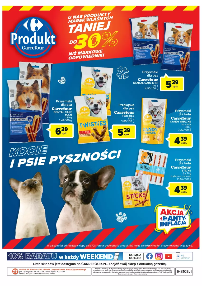 Gazetka promocyjna Carrefour - Gazetka Kocie i psie łakocie - ważna 07.03 do 02.04.2023 - strona 4 - produkty: O nas, Taca