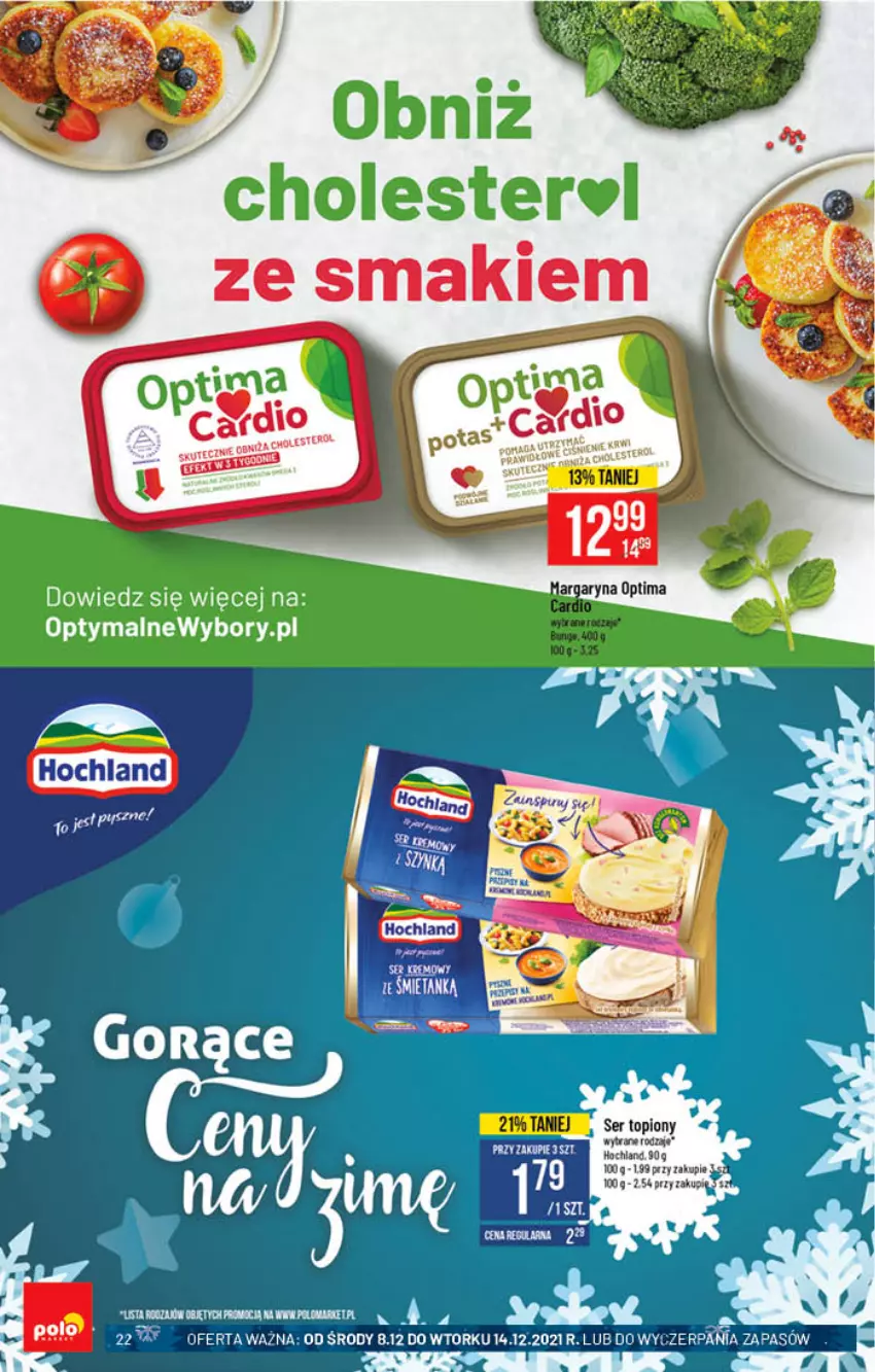 Gazetka promocyjna PoloMarket - Gazetka pomocyjna - ważna 08.12 do 14.12.2021 - strona 22 - produkty: Hochland, Ser, Ser topiony, Top, Tran