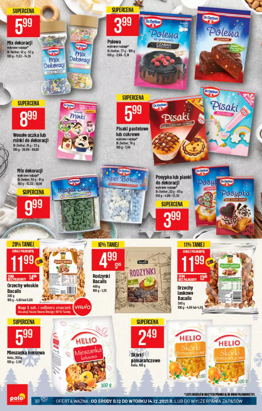 Gazetka promocyjna PoloMarket - Gazetka pomocyjna - ważna 08.12 do 14.12.2021 - strona 30 - produkty: Dr. Oetker, Helio