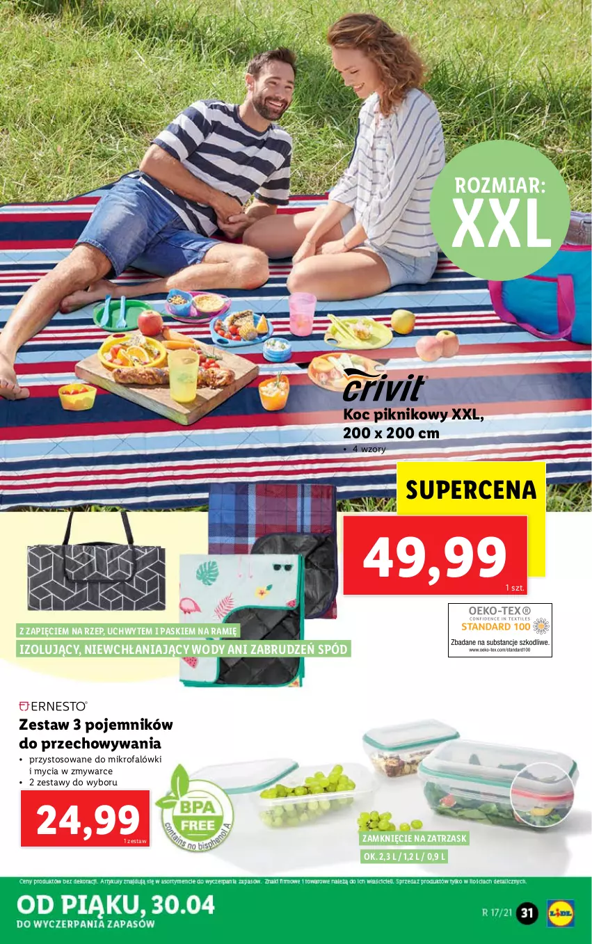 Gazetka promocyjna Lidl - GAZETKA - ważna 26.04 do 30.04.2021 - strona 33 - produkty: Fa, Koc, Pojemnik