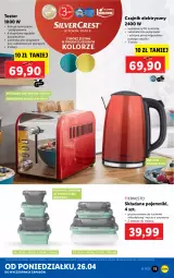 Gazetka promocyjna Lidl - GAZETKA - Gazetka - ważna od 30.04 do 30.04.2021 - strona 11 - produkty: Piec, Top, Czajnik elektryczny, Czajnik, Pojemnik, Toster, Kuchenki mikrofalowe, Fa