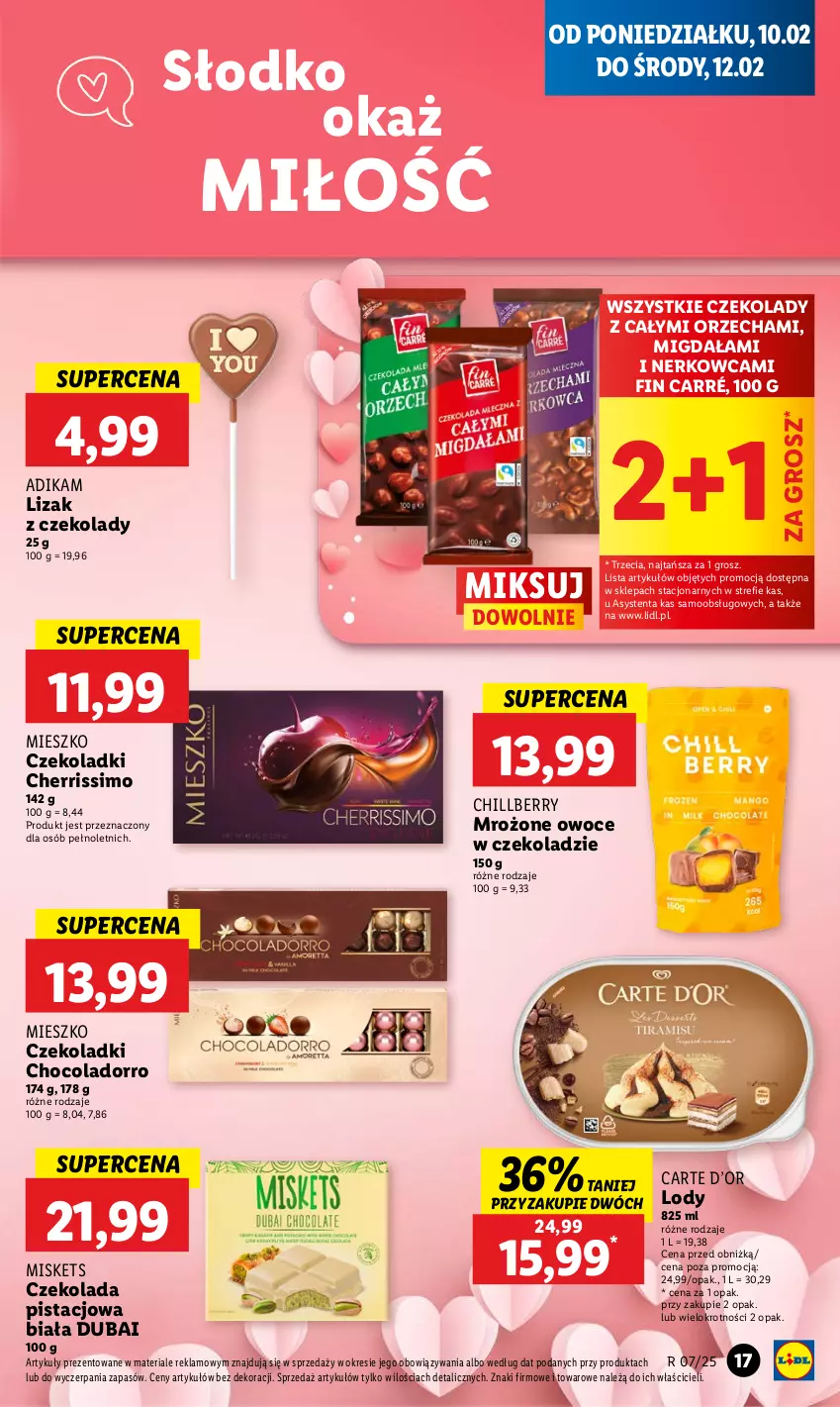 Gazetka promocyjna Lidl - GAZETKA - ważna 10.02 do 12.02.2025 - strona 19 - produkty: Czekolada, Lody, Owoce