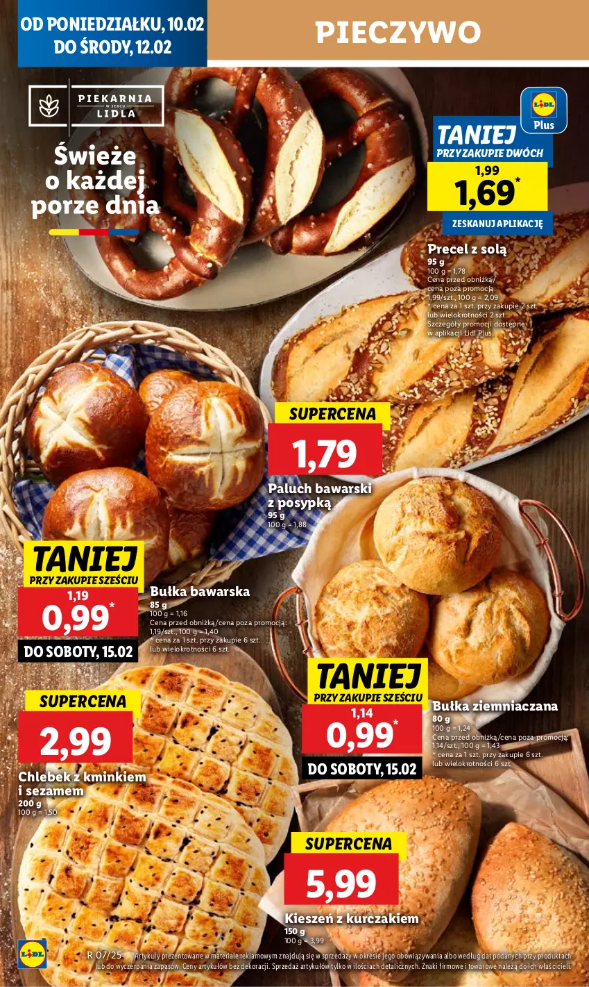 Gazetka promocyjna Lidl - GAZETKA - ważna 10.02 do 12.02.2025 - strona 32 - produkty: Bułka, Chleb, Kurczak, Piec, Pieczywo, Sezam