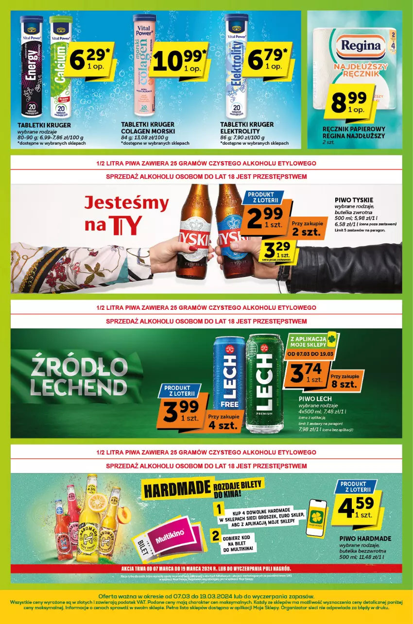 Gazetka promocyjna ABC - ważna 07.03 do 19.03.2024 - strona 8 - produkty: Gin, Gra, Groszek, Papier, Piwa, Piwo, Ręcznik, Tablet