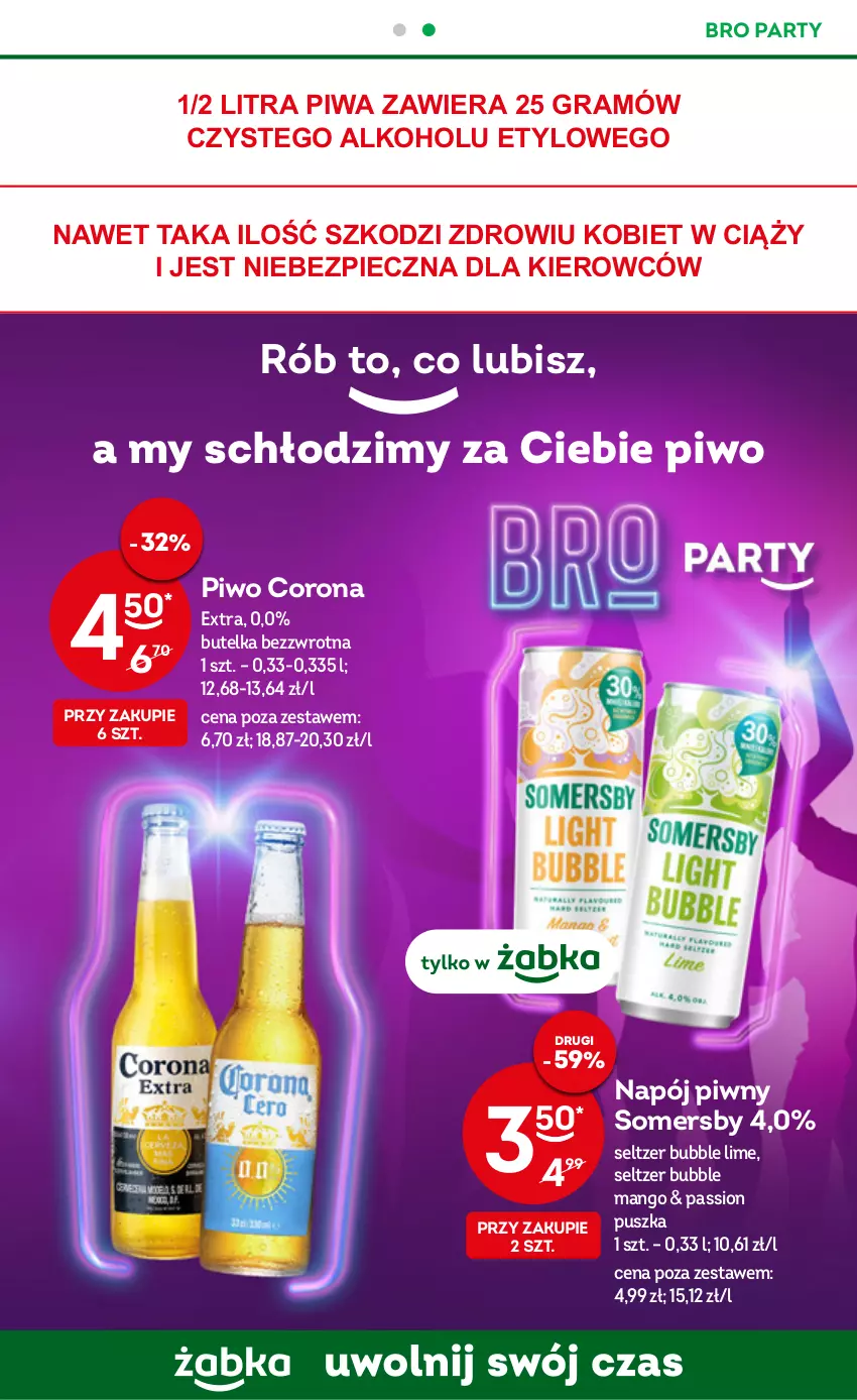 Gazetka promocyjna Żabka - ważna 02.11 do 08.11.2022 - strona 25 - produkty: Corona Extra, Gra, Mango, Napój, Piec, Piwa, Piwo, Somersby