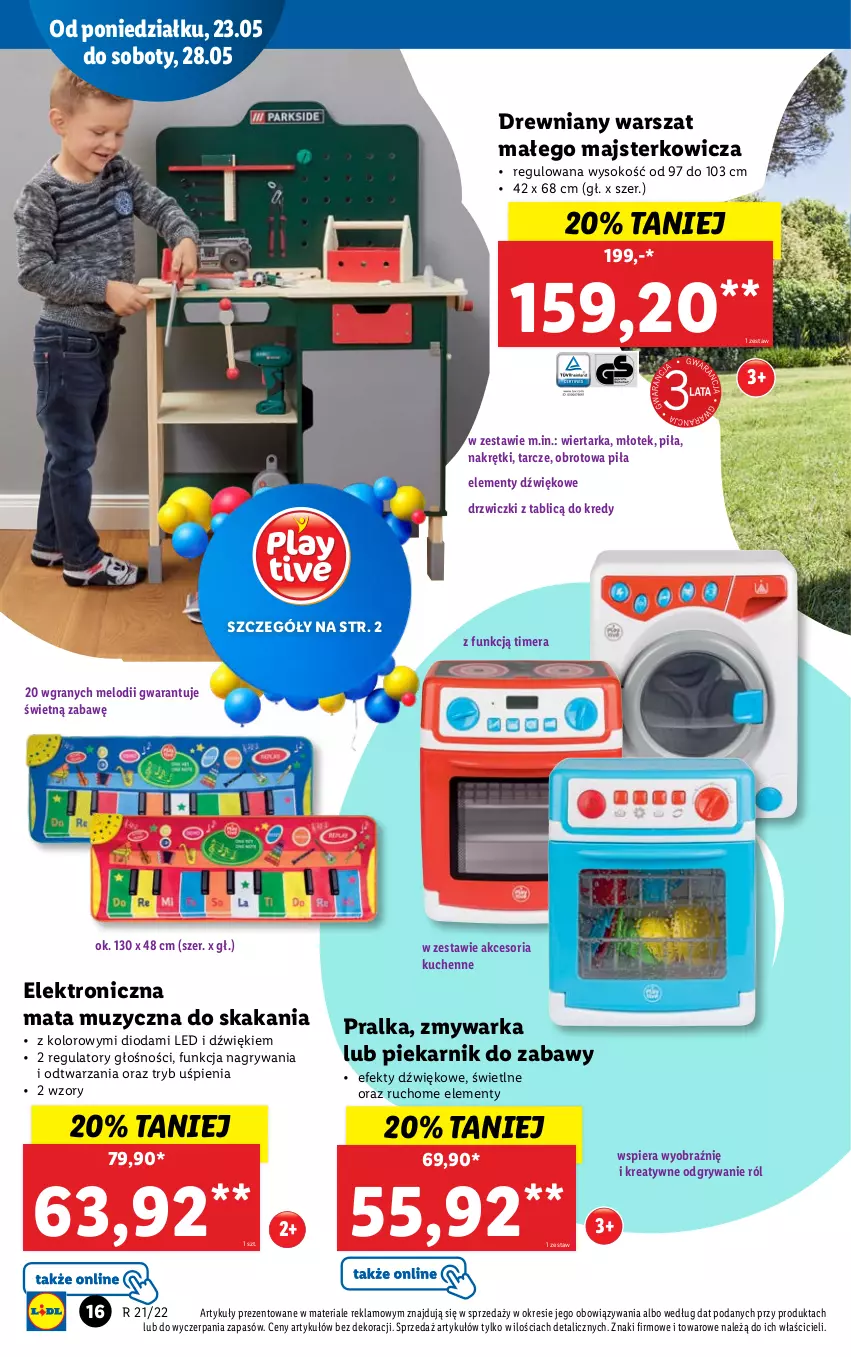 Gazetka promocyjna Lidl - GAZETKA - ważna 23.05 do 28.05.2022 - strona 18 - produkty: Drzwi, Gra, Gry, Młot, Młotek, Piekarnik, Pralka, Sok, Tarka, Warka, Wiertarka, Zmywarka