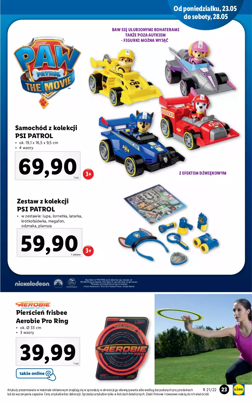 Gazetka promocyjna Lidl - GAZETKA - ważna 23.05 do 28.05.2022 - strona 25 - produkty: Cień, Fa, Latarka, Lornetka, Psi Patrol, Samochód, Ser, Tarka, Tera