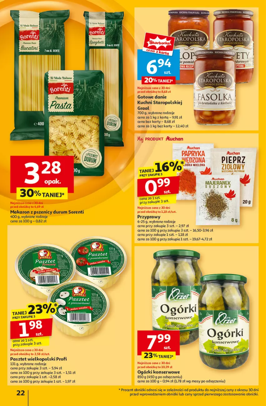 Gazetka promocyjna Auchan - Gazetka Pewność Niskich Cen Hipermarket - ważna 27.02 do 05.03.2025 - strona 24 - produkty: Fa, Gra, Graal, LG, Makaron, Ogórki konserwowe, Pasztet, Pieprz, Przyprawy, Rum, Ser