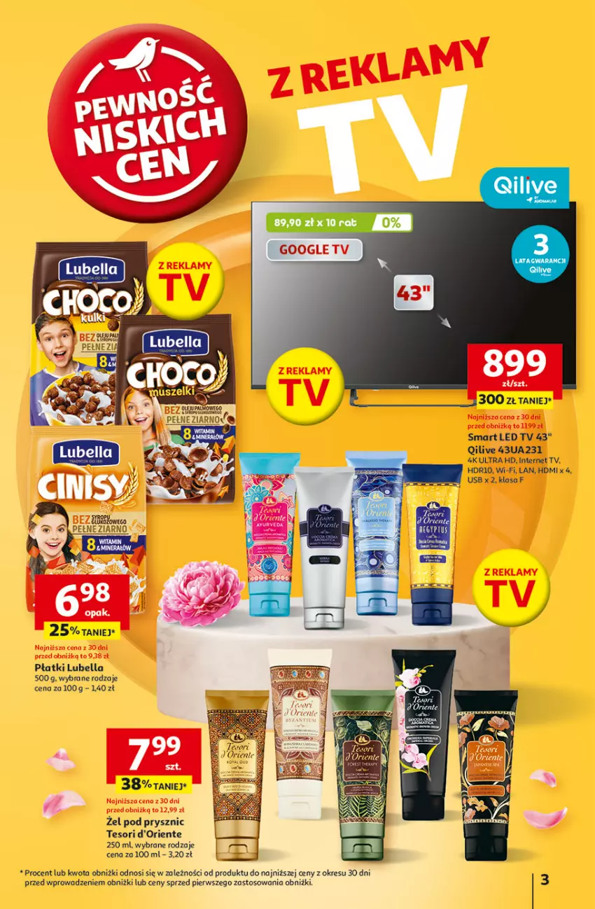 Gazetka promocyjna Auchan - Gazetka Pewność Niskich Cen Hipermarket - ważna 27.02 do 05.03.2025 - strona 3 - produkty: AEG, Bell, Bella, Fa, LED TV, Lubella