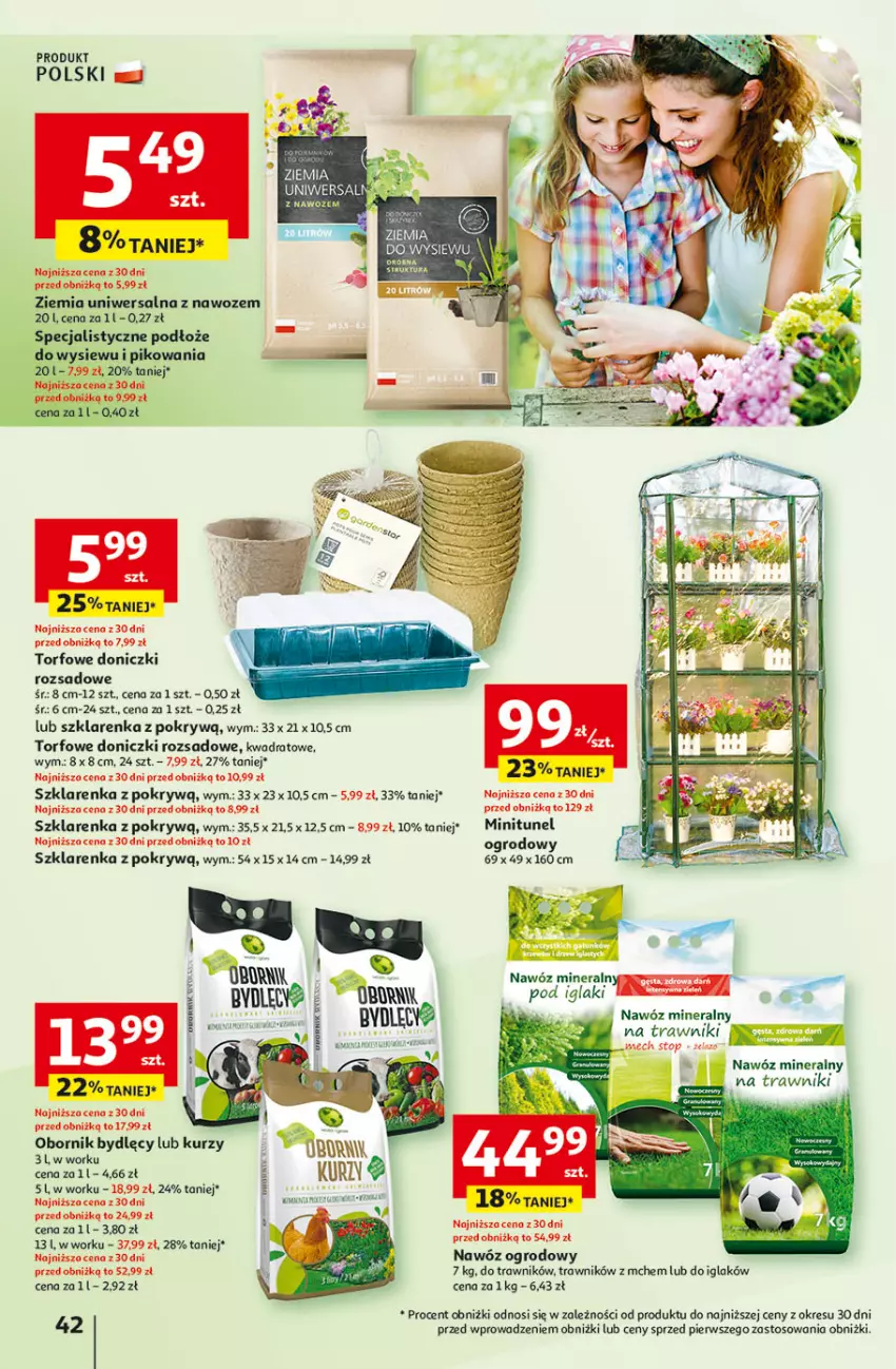 Gazetka promocyjna Auchan - Gazetka Pewność Niskich Cen Hipermarket - ważna 27.02 do 05.03.2025 - strona 50 - produkty: Nawóz, Orka, Szklarenka, Top, Tunel