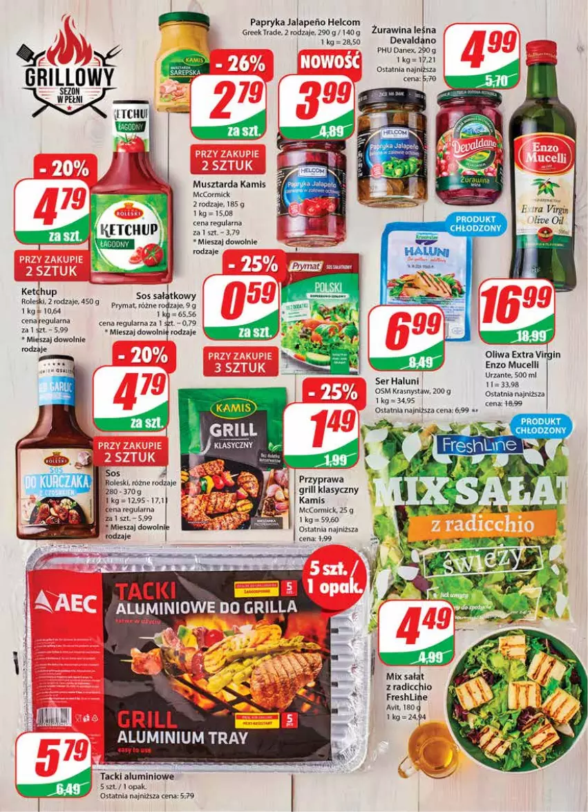 Gazetka promocyjna Dino - Gazetka 20 - ważna 17.05 do 23.05.2023 - strona 6 - produkty: Gin, Grill, HELCOM, Kamis, Ketchup, Mus, Musztarda, Papryka, Sałat, Ser, Sos