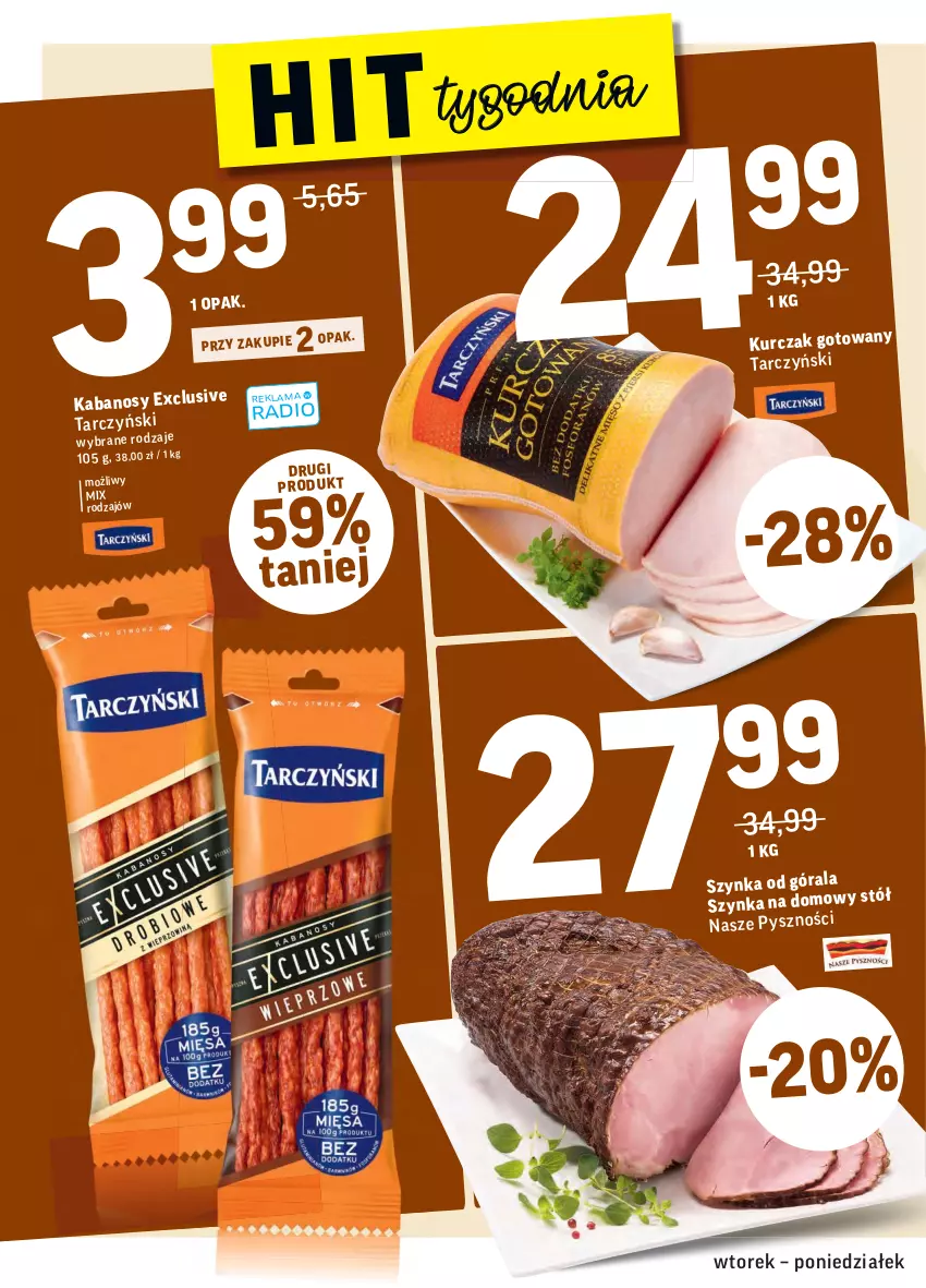 Gazetka promocyjna Intermarche - Gazetka promocyjna - ważna 24.08 do 30.08.2021 - strona 14 - produkty: Kabanos, Kurczak, Stół, Tarczyński