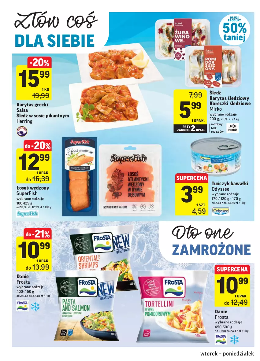 Gazetka promocyjna Intermarche - Gazetka promocyjna - ważna 24.08 do 30.08.2021 - strona 20 - produkty: Frosta, Kawa, Koreczki śledziowe, Salsa, Sos, Tuńczyk