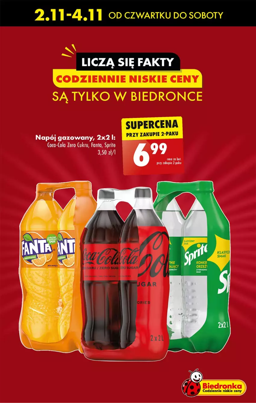 Gazetka promocyjna Biedronka - Od czwartku - ważna 02.11 do 08.11.2023 - strona 11 - produkty: Coca-Cola, Fa, Fanta, Napój, Napój gazowany, Sprite