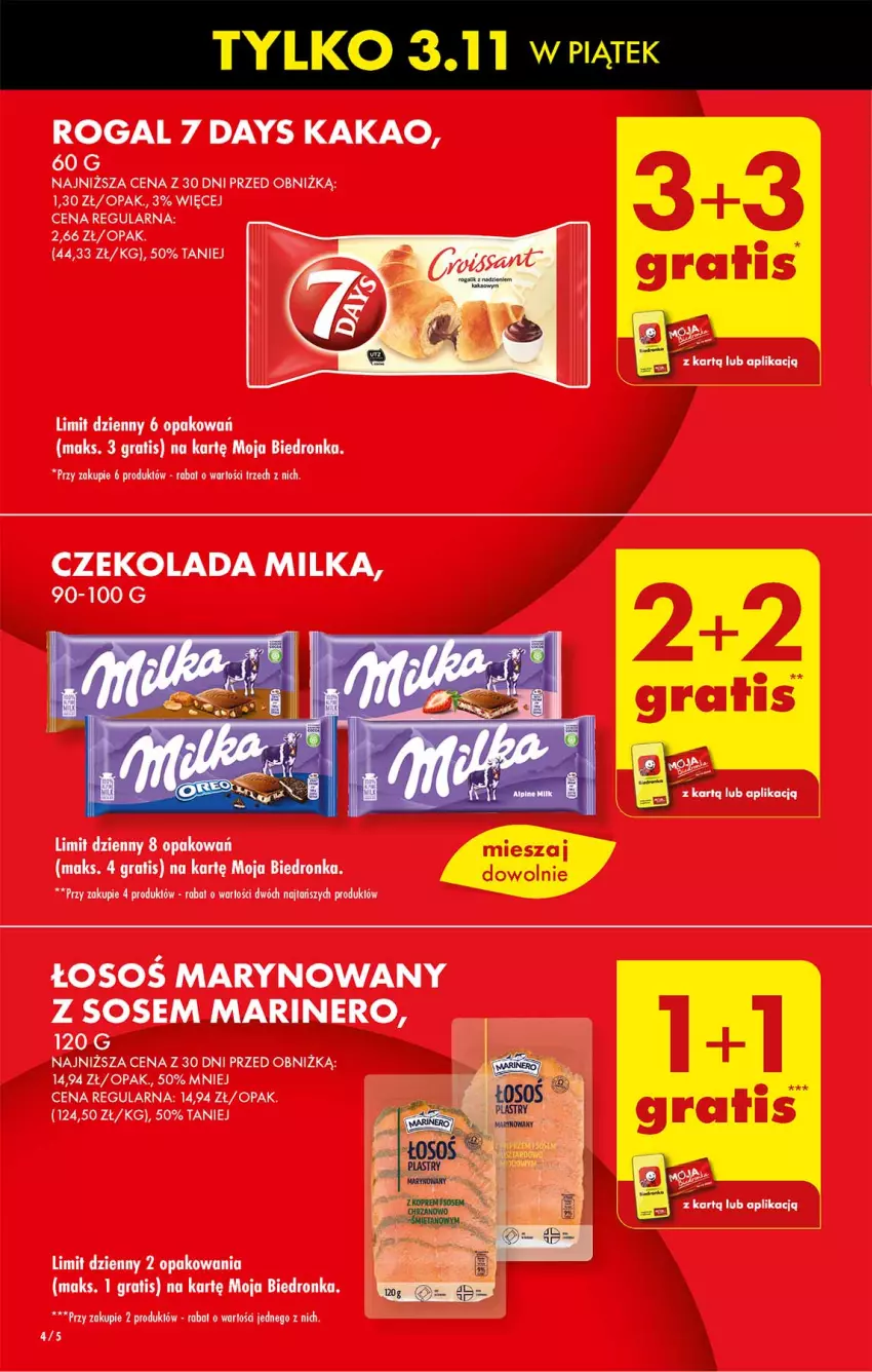 Gazetka promocyjna Biedronka - Od czwartku - ważna 02.11 do 08.11.2023 - strona 4 - produkty: 7 Days, Czekolada, Dron, Gra, Kakao, Milka, Rogal, Sos