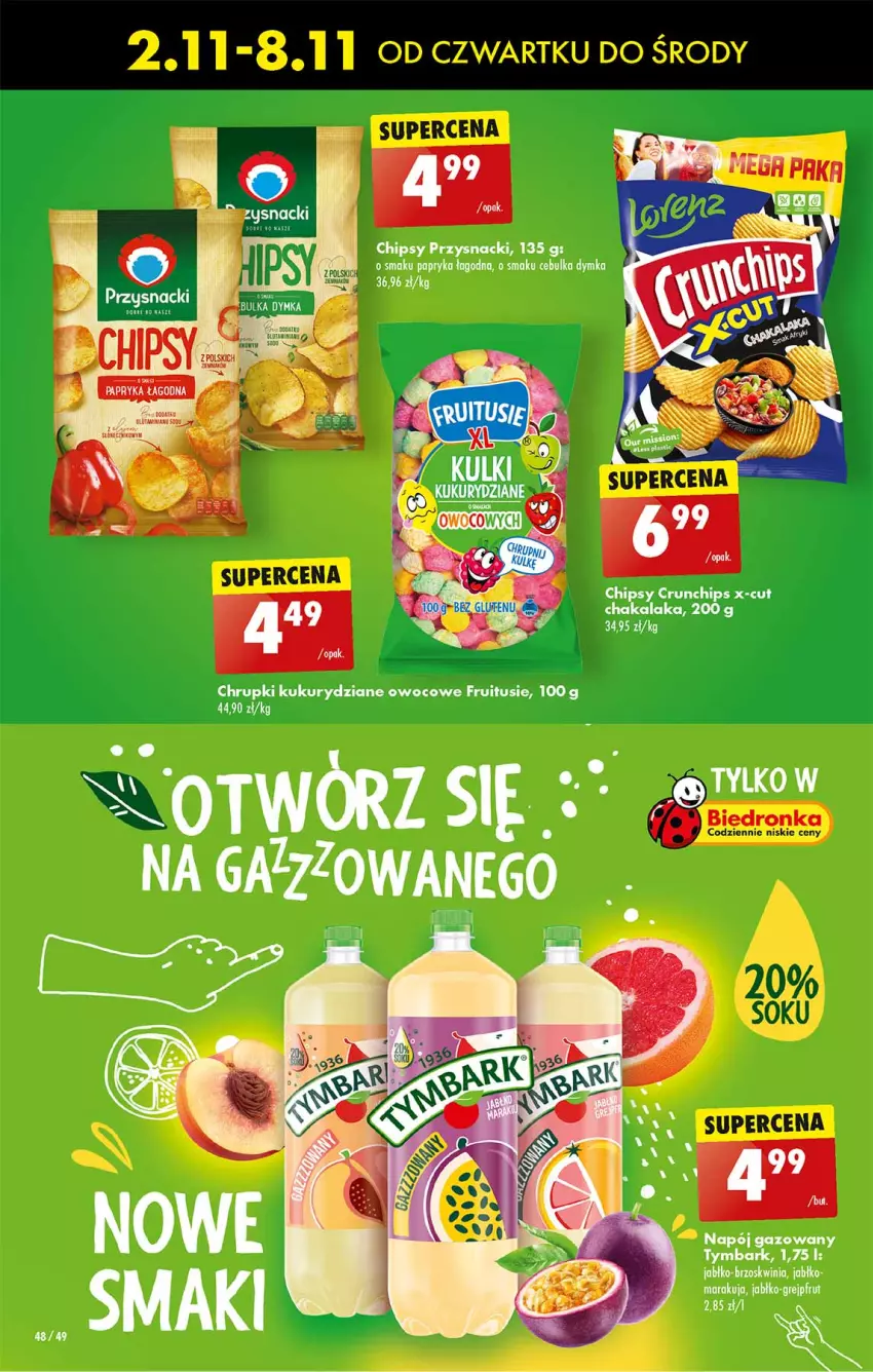 Gazetka promocyjna Biedronka - Od czwartku - ważna 02.11 do 08.11.2023 - strona 50 - produkty: Chipsy, Chrupki, Crunchips, Dron, Grejpfrut, Papryka, Przysnacki, Tymbark