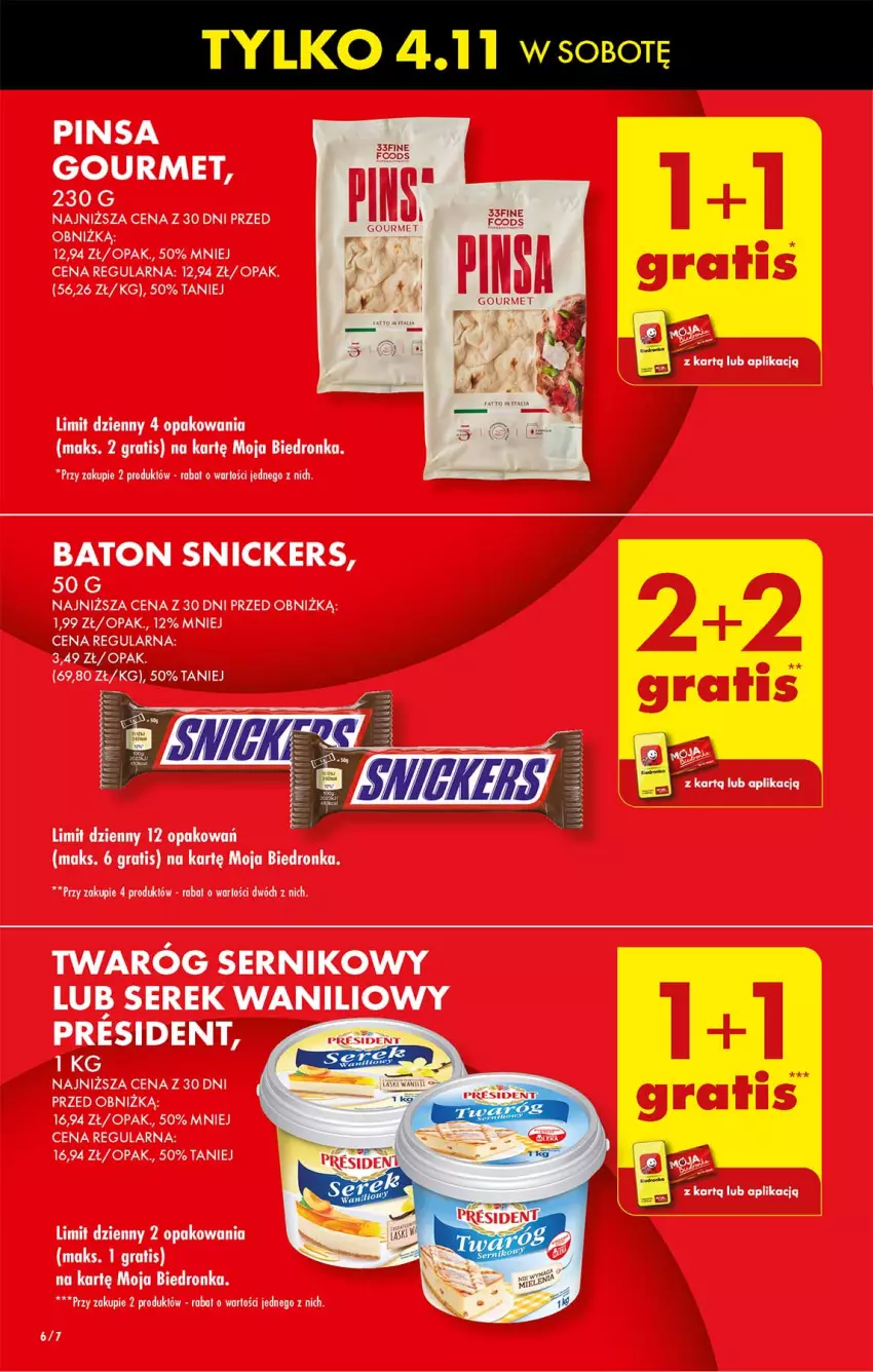 Gazetka promocyjna Biedronka - Od czwartku - ważna 02.11 do 08.11.2023 - strona 6 - produkty: Baton, Dron, Gra, Ser, Serek, Snickers, Twaróg