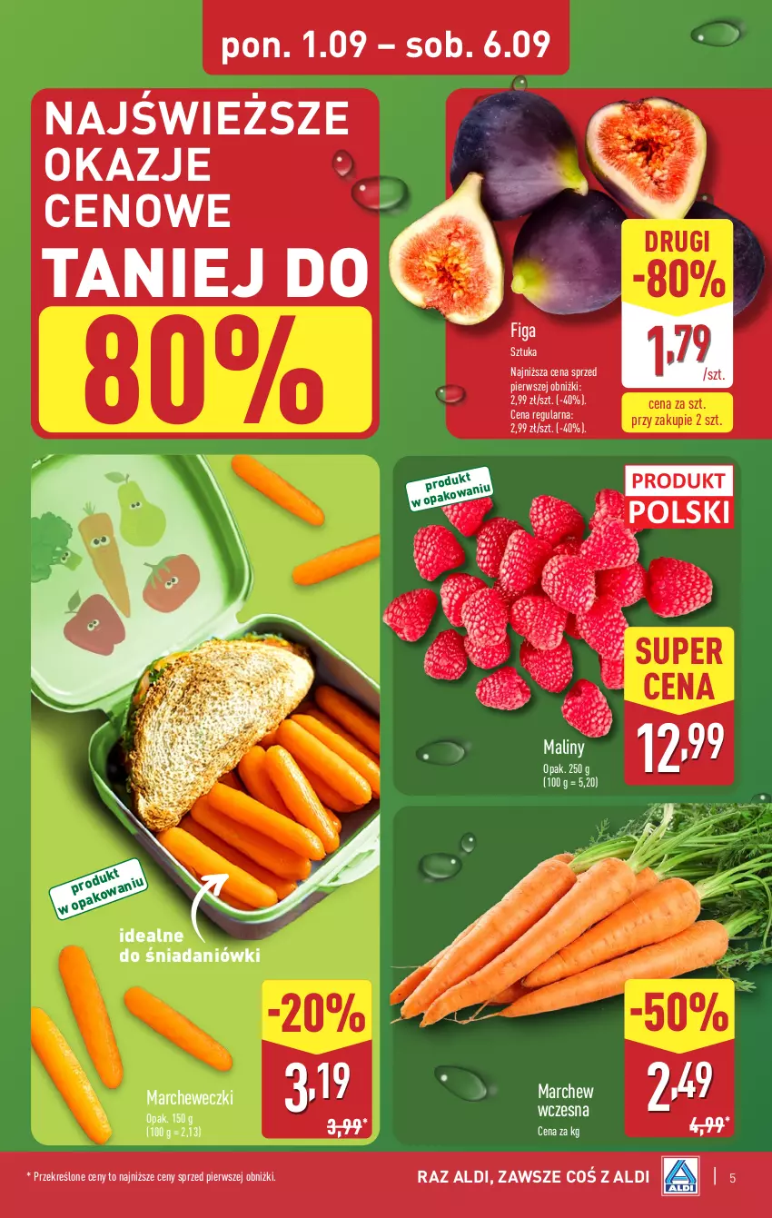 Gazetka promocyjna Aldi - Pełna oferta - ważna 01.09 do 06.09.2025 - strona 5 - produkty: Maliny