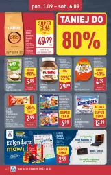 Gazetka promocyjna Aldi - Pełna oferta - Gazetka - ważna od 06.09 do 06.09.2025 - strona 16 - produkty: Nutella, Kawa ziarnista, Ksylitol, Kawa, 7 Days, Tonik, Rogal, Ferrero, Baton, Knoppers, Lavazza, E. Wedel, Kakao, Kinder, Psi Patrol, Fa