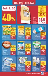 Gazetka promocyjna Aldi - Pełna oferta - Gazetka - ważna od 06.09 do 06.09.2025 - strona 9 - produkty: Serek wiejski, Top, Ser, Hofburger, Złoty Mazur, Piątnica, Brie, Jogurt, Serek homogenizowany, Sałat, Serek, Burger, Gouda, Jogurt pitny