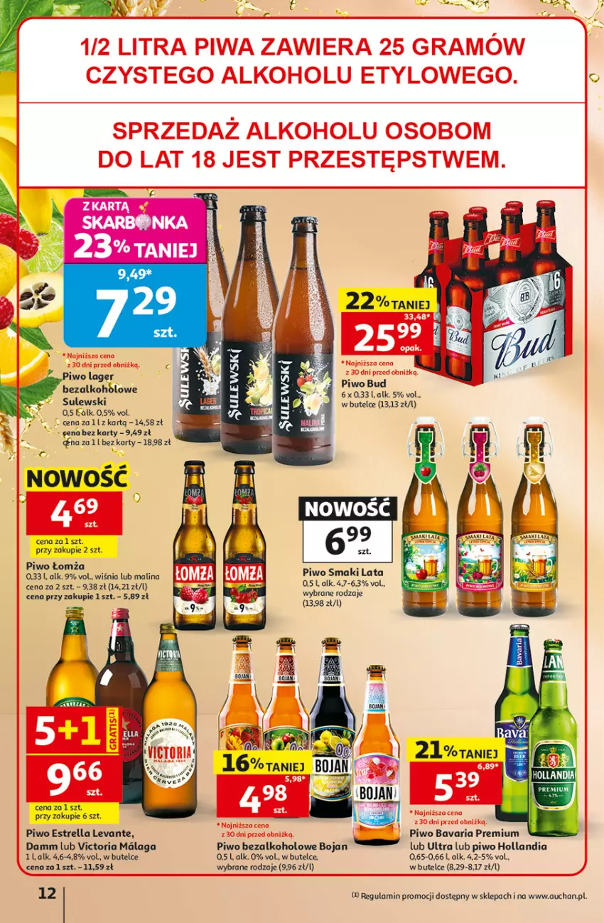 Gazetka promocyjna Auchan - Gazetka 30 Lat Hipermarket Auchan - ważna 09.07 do 15.07.2026 - strona 12 - produkty: Piwo