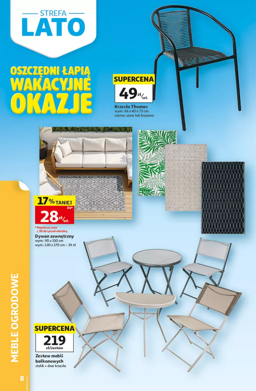 Gazetka promocyjna Auchan - Gazetka 30 Lat Hipermarket Auchan - ważna 09.07 do 15.07.2026 - strona 8 - produkty: Krzesło, Stolik