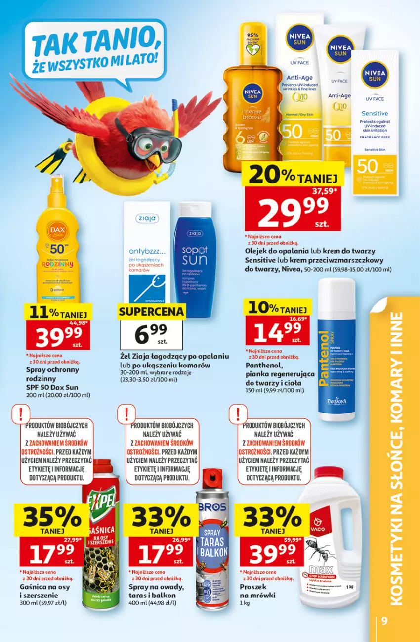 Gazetka promocyjna Auchan - Gazetka 30 Lat Hipermarket Auchan - ważna 09.07 do 15.07.2026 - strona 9 - produkty: DAX, Fa, Gaśnica, Gra, Krem do twarzy, Krem przeciwzmarszczkowy, Mars, Mola, Nivea, Olej, Ziaja