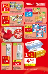 Gazetka promocyjna Auchan - Gazetka 30 Lat Hipermarket Auchan - Gazetka - ważna od 15.07 do 15.07.2026 - strona 21 - produkty: Piątnica, Actimel, Margaryna, Kasia, Olma, Kefir, Mleko