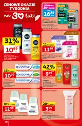 Gazetka promocyjna Auchan - Gazetka 30 Lat Hipermarket Auchan - Gazetka - ważna od 15.07 do 15.07.2026 - strona 30 - produkty: Patyczki kosmetyczne, Fructis, Mydło w płynie, Dezodorant, Pasta do zębów, Płatki kosmetyczne, Szampon, Garnier, Odżywka, Mydło, Sensodyne, Luksja, Control