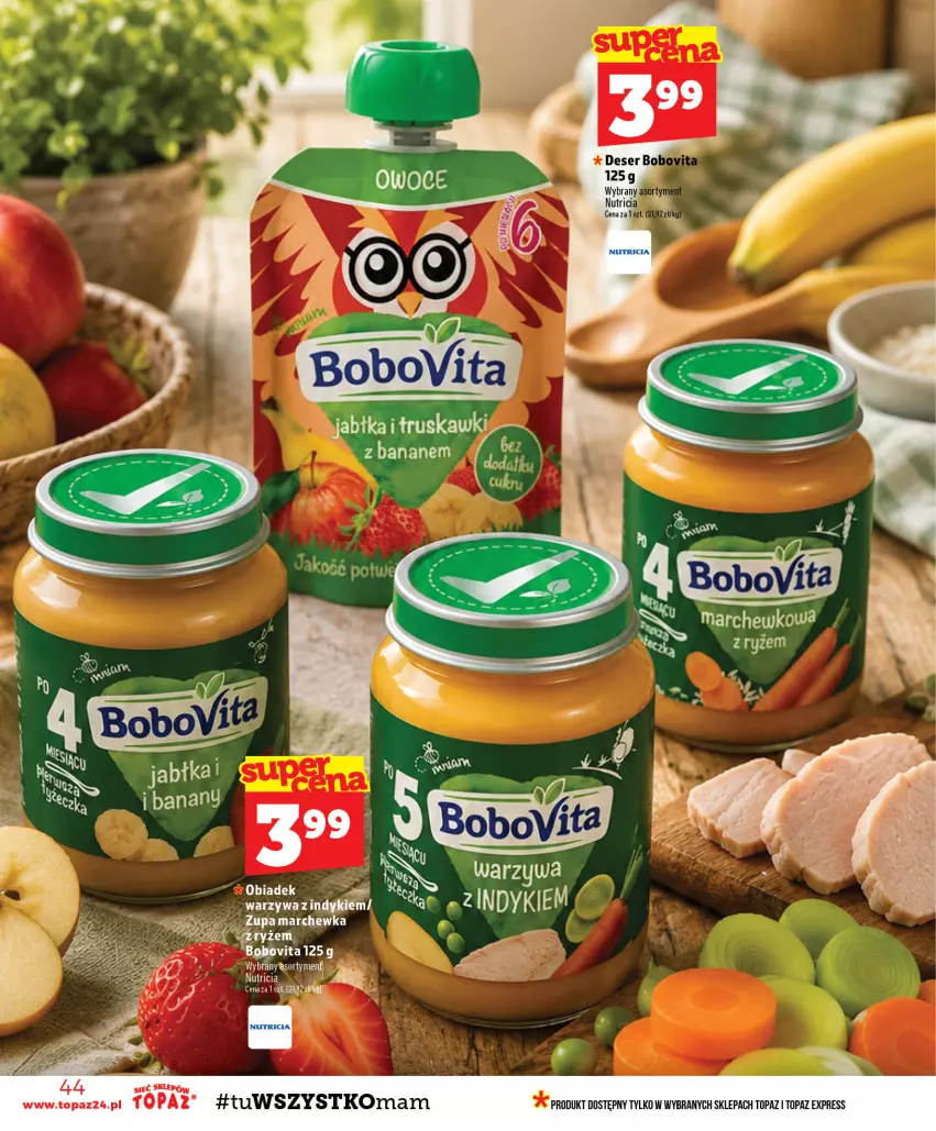 Gazetka promocyjna Topaz - Gazetka - ważna 13.08 do 19.08.2026 - strona 44 - produkty: BoboVita, Top, Warzywa